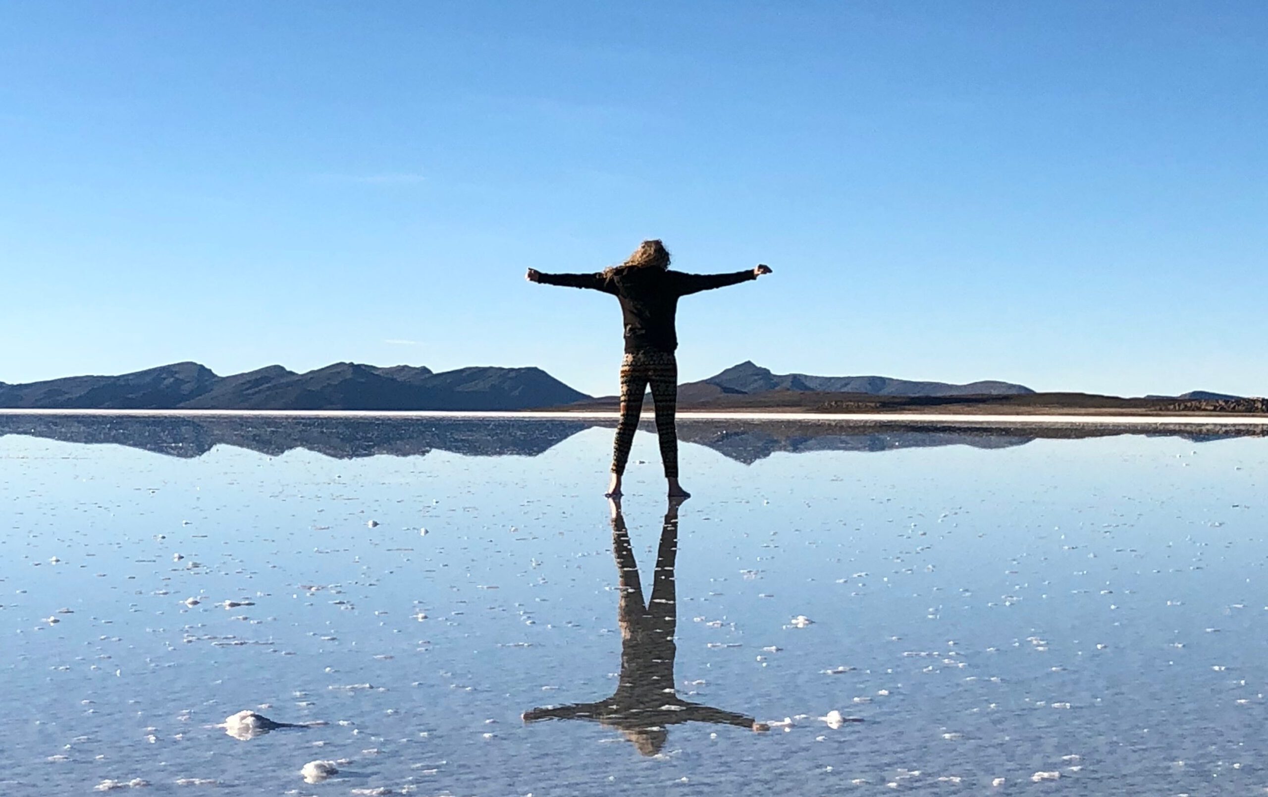 Jagoda at Salar de Uyuni (Image by the author)