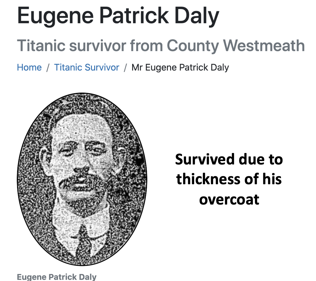Micro-outlier example Source - https://www.encyclopedia-titanica.org/titanic-survivor/eugene-patrick-daly.html